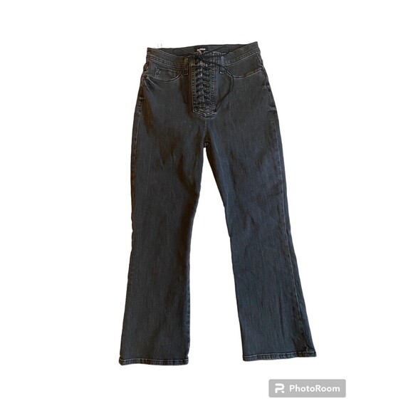 Hudson jeans high rise bullocks lace up crop boot size 29 - Picture 2 of 7